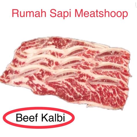 Jual Iga Sapi Us Chuck Short Ribs Bonein Beef Kalbi Galbi1cm 500gr