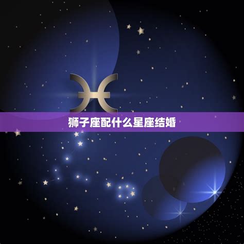 狮子座配什么星座结婚星座婚姻匹配指南 星辰八字