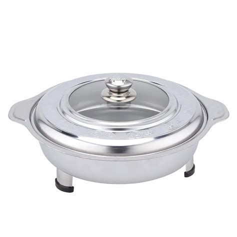 L L Hotel Chafing Dish Stainless Steel Hot Pot Round Food Warmer China Chafing Dish And Food