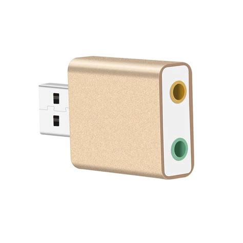 Звуковая карта USB внешний для наушников микрофон разъем USB адаптер ...