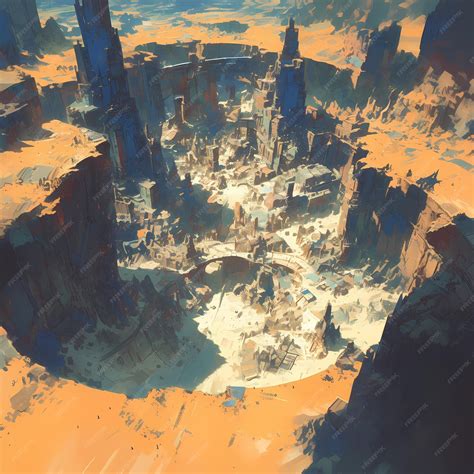 Premium Photo | The Golden Canyons Hidden Gem A City Unearthed