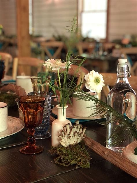 Mushroom Wedding Florals Oakleaf Cottage