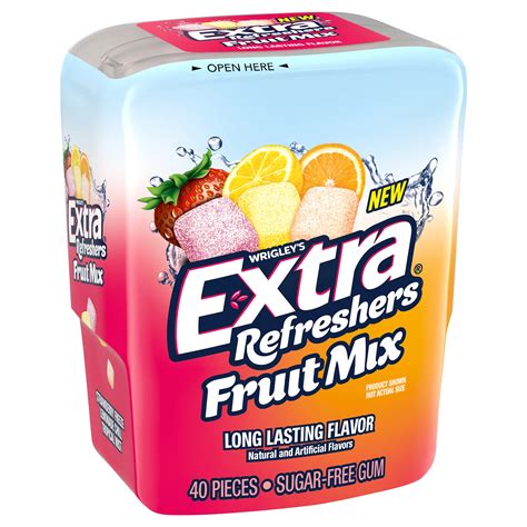 Extra Refreshers Fruit Mix Sugar Free Chewing Gum Shop Gum And Mints At H E B