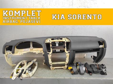 Komplet Set Instrument Tabla Airbag Pojas Kia Sorento