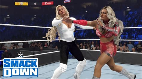 WWE 2K24 SMACKDOWN TIFFANY STRATTON MAKES IT CLEAR TO CHARLOTTE FLAIR