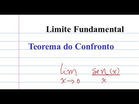 Teorema Do Confronto E Limite Fundamental Sen X X YouTube