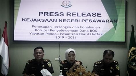 Kejari Pesawaran Tetapkan Tersangka Korupsi Dana Bos Ponpes Darul