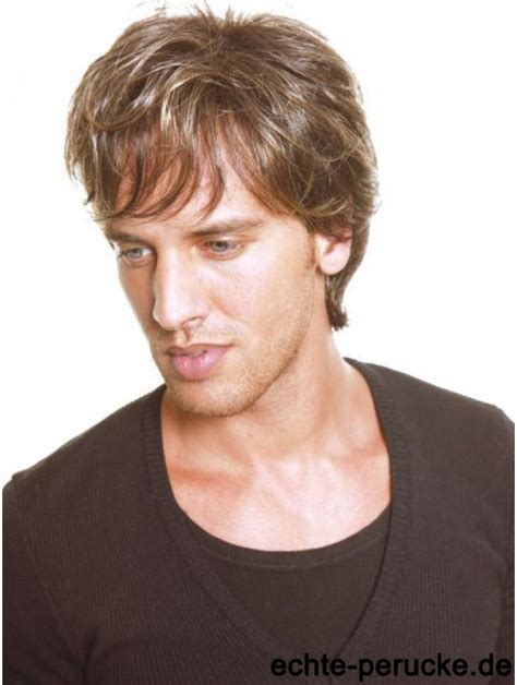 Volle Spitze Blonde Short Mit Pony Herren Haar Per Cken Gesundheit