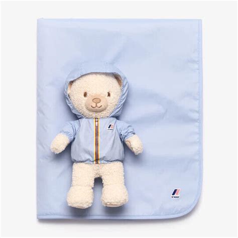 K WAY COPERTA CULLA IDEA REGALO CON PELUCHE ORSETTO NEONATO AUTUNNO