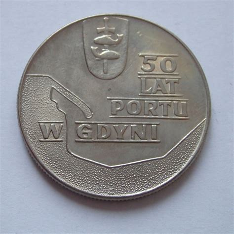 10 zł 50 Lat Portu w Gdyni 1972r X1030 12986365114 oficjalne