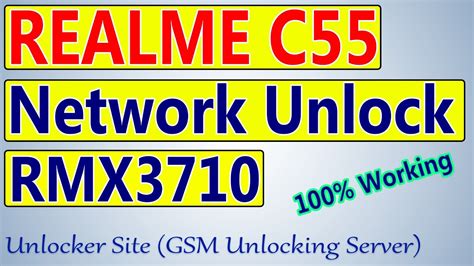 Realme C55 Rmx3710 Network Unlock New Method 100 Working Youtube