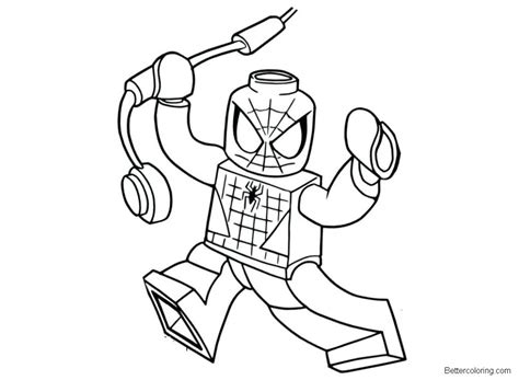 Lego Spider Man Homecoming Coloring Pages - coloringpages2019