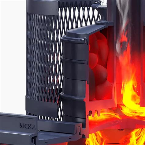Чугунная печь Искандер ЗК 18 (П2) Ураган для бани купить в Минске