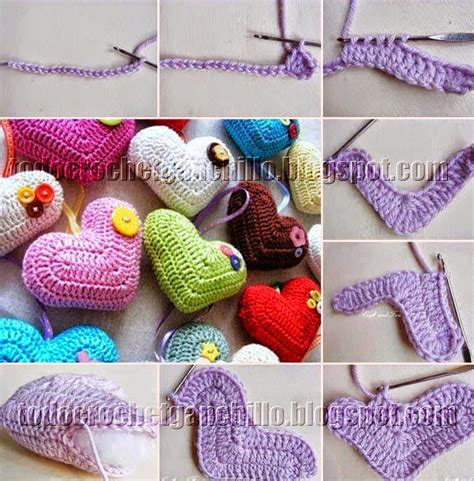 Crochet Con Amor Corazones Para San Valentin