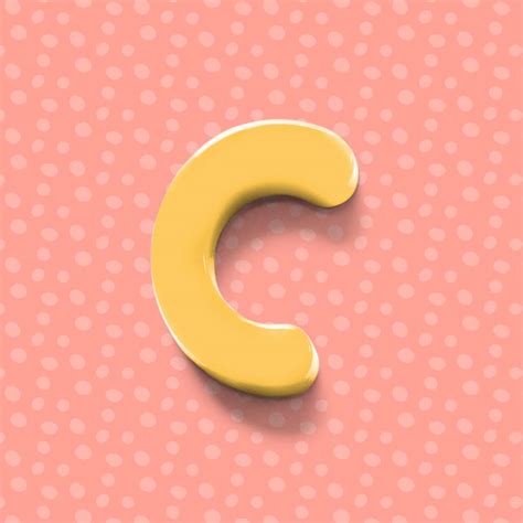 C Letter Wallpaper 3d