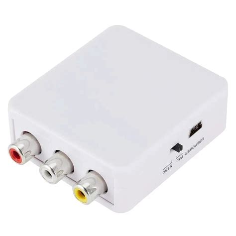HDMI - AV RCA adapter Full HD 1080p videó jel konverter kábel Mini ...