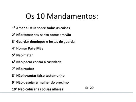 Os Dez Mandamentos Da Igreja Católica E Seus Significados SOLOLEARN