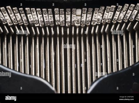 Keyboard And Typewriter Keys Detail Evolution Of Technology In