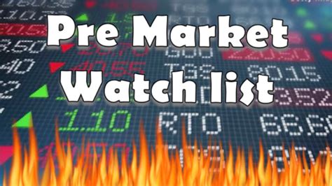 Premarket Watch List YouTube