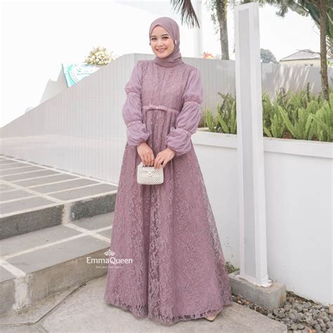 5 Dress Hijab Lamaran Aesthetic Ala Princess Disney Harga Terjangkau