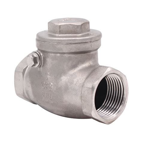 1 Inch Swing Check Valve WOG 200 PSI Stainless Steel SS304 CF8M NPT