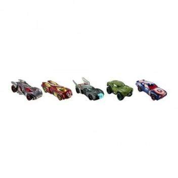 Kit Hot Wheels Carrinho De Cachorro Quente Marvel Avenger Vs Ultron 5 Em 1 Carrinho De