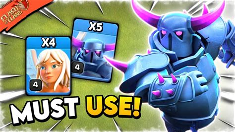 Th9 Queen Charge Pekka Smash Attack Strategy Best Th9 Attack Strategy Clash Of Clans Youtube