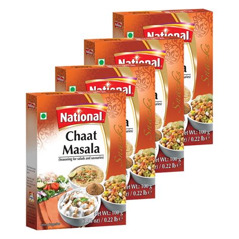 National Foods Chaat Masala Seasoning Mix 3 52 Oz 100g Spice Powder