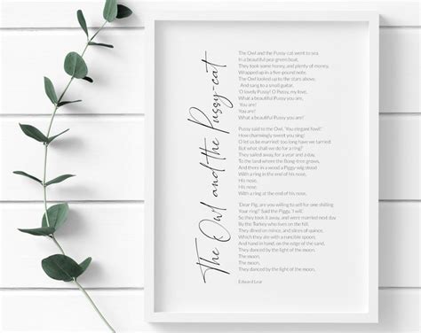 The Owl The Pussy Cat Thimble Set Pewter Collectible Thimbles Gift Owl Gifts Cat Gifts