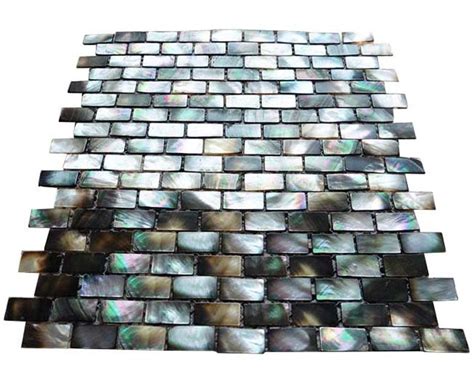 Sheets Mother Of Pearl Subway Tile Mixed Etsy