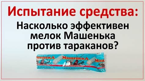 Как мелок Машенька действует на тараканов? - YouTube