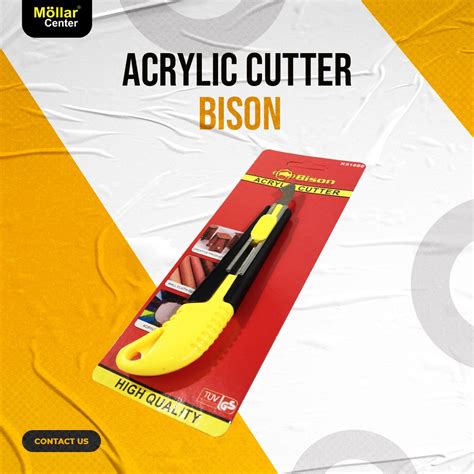 Jual Pisau Cutter Acrylic Bison Alat Potong Akrilik Mika Plastik Hpl