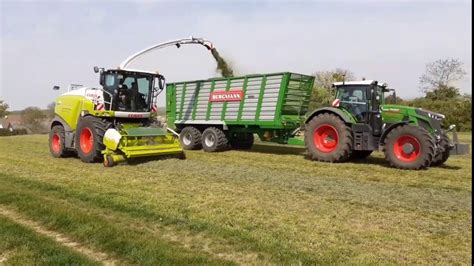 Schnitt Grash Ckseln Mit Claas Jaguar Und Fendt Youtube