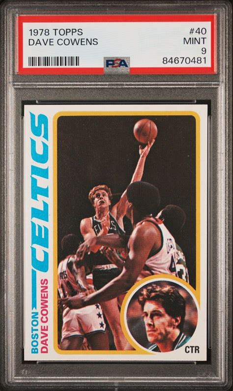 1978 Topps 40 Dave Cowens Boston Celtics PSA 9 84670481 EBay