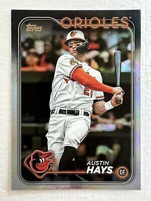 2024 Topps Series 1 Austin Hays Baltimore Orioles Rainbow Foil Parallel