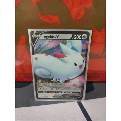 Pokemon Card Togekiss V 140 185 ENG Vivid Voltage Shopee Thailand