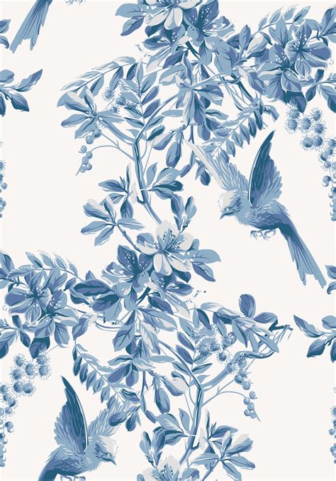 wallpaper vintage birds 1