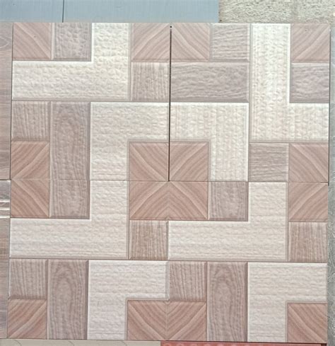 Vitrified Multicolor Flooring Parking Tile Thickness 10 12 Mm Size