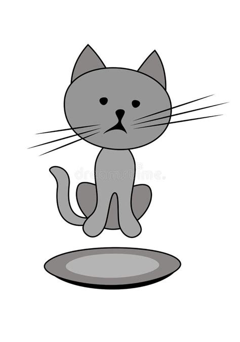 Sad Hungry Cat Stock Illustration Illustration Of Graphic 12480428