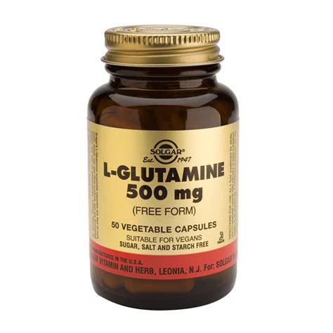 Solgar L Glutamine 500 Mg 50 Capsules Online Bestellen Optiphar