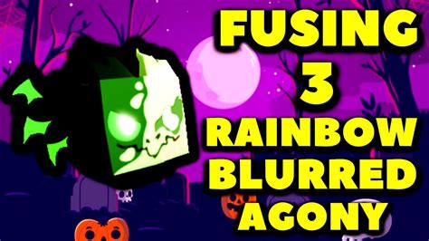 Fusing Rainbow Blurred Agony Pet Simulator X Halloween Event Youtube