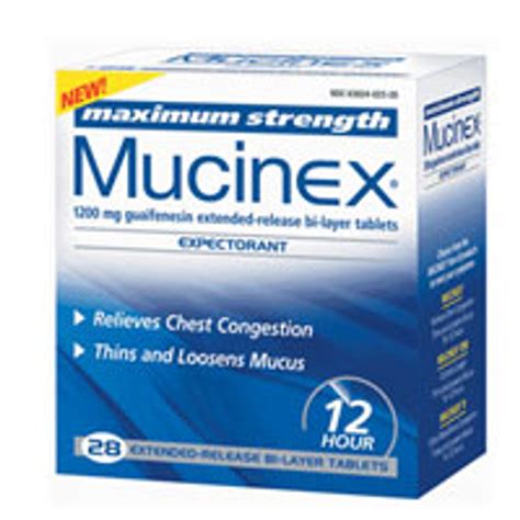 Mucinex Expectorant Maximum Strength 1200 Mg Tablets 28 Ea