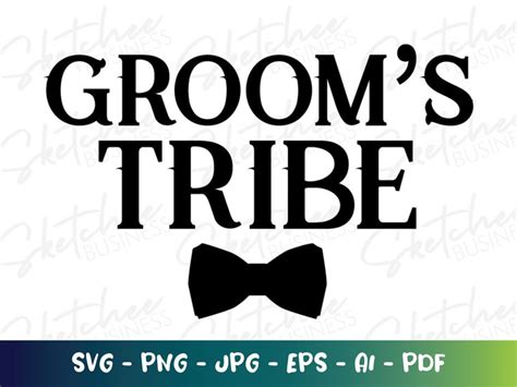 Grooms Tribe Svg Bachelor Party Shirts Svg Cricut Cut Files