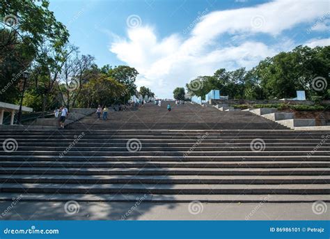 Potemkin stairs, Odessa editorial photo. Image of circa - 86986101