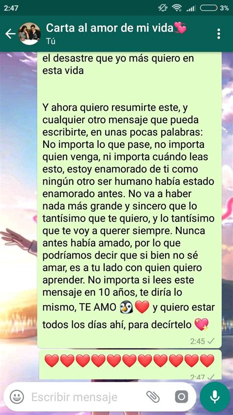 Carta De Amor Para Mi Novia 9 Meses Compartir Cartas