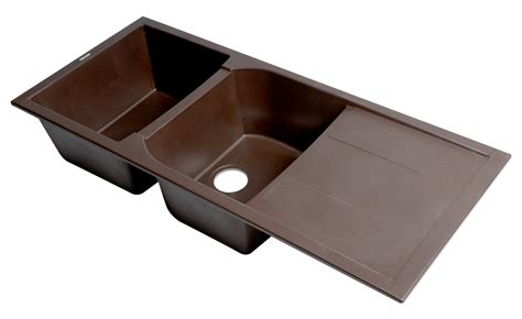 Alfi Brand Ab Di C Chocolate Double Bowl Granite Composite