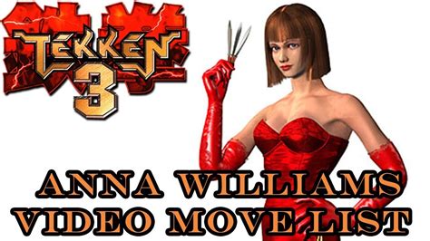 Tekken 3 Anna Williams Move List Youtube