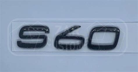 Volvo S Gloss Black Rear Boot Badge Emblem Logo Lettering Etsy