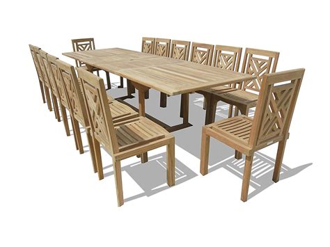 Windsor 15-Piece Teak Dining Set Review - Teak Patio Furniture World