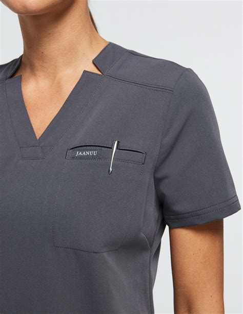 Women S Slate Relaxed 3 Pocket Scrub Top Jaanuu In 2022 Medical